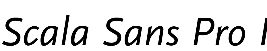Scala Sans Pro Italic Polices Telecharger